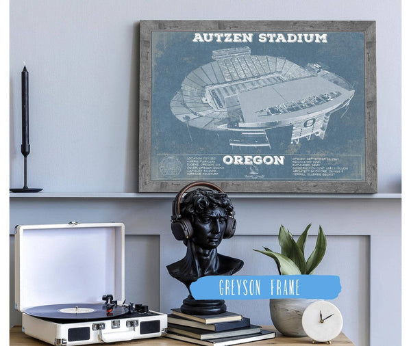 Cutler West Vintage Autzen Stadium - Oregon Ducks Football Print