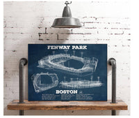 Cutler West Baseball Collection Vintage Boston Red Sox  - Fenway Park Baseball Print