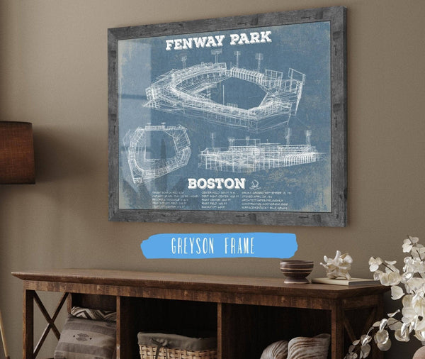 14" x 11" / Greyson Frame Cutler West Vintage Boston Red Sox - Fenway Park Baseball Print