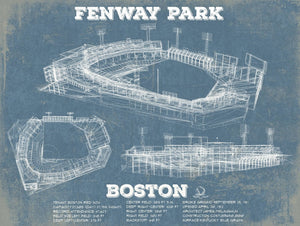 14" x 11" / Unframed Cutler West Vintage Boston Red Sox - Fenway Park Baseball Print