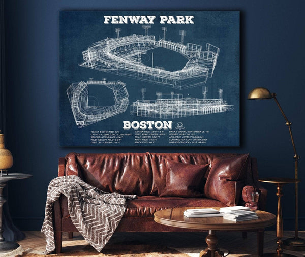 Cutler West Vintage Boston Red Sox - Vintage Fenway Park Baseball Print