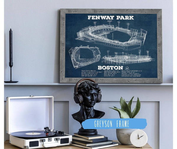14" x 11" / Greyson Frame Cutler West Vintage Boston Red Sox - Vintage Fenway Park Baseball Print
