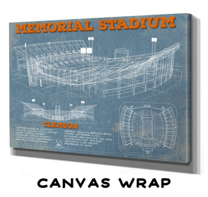 Cutler West Vintage Clemson Tigers - Memorial Stadium Football Print