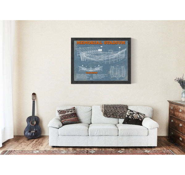 Cutler West Vintage Clemson Tigers - Memorial Stadium Football Print