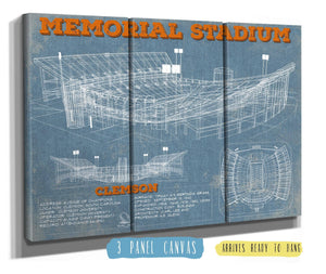 Cutler West Vintage Clemson Tigers - Memorial Stadium Football Print
