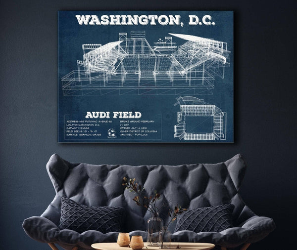 Cutler West Vintage D.C. United Audi Field MLS Soccer Print