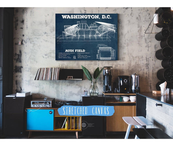 Cutler West Vintage D.C. United Audi Field MLS Soccer Print