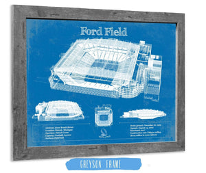 Cutler West Vintage Detroit Lions Ford Field Vintage Wall Art