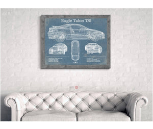 Cutler West Vintage Eagle Talon TSi Blueprint Vintage Auto Print