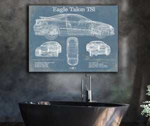 Cutler West Vintage Eagle Talon TSi Blueprint Vintage Auto Print