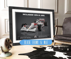 Cutler West Vintage F1 McLaren MP46 1991 Formula One Race Car Print