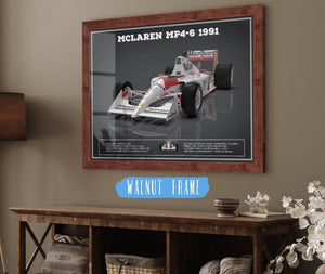 Cutler West Vintage F1 McLaren MP46 1991 Formula One Race Car Print