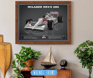 Cutler West Vintage F1 McLaren MP46 1991 Formula One Race Car Print