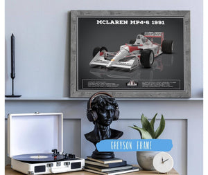 Cutler West Vintage F1 McLaren MP46 1991 Formula One Race Car Print