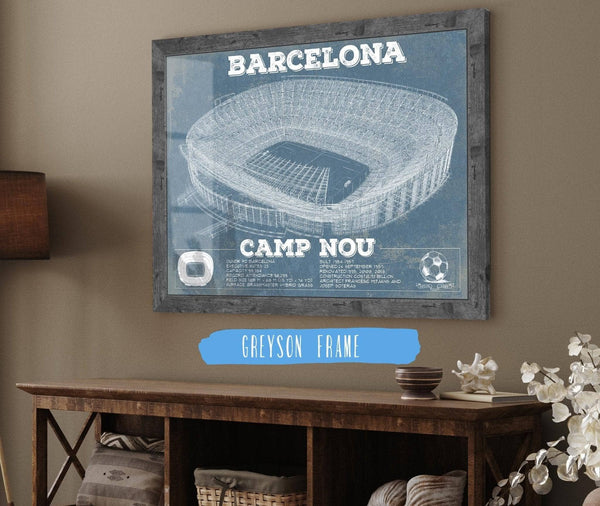Cutler West Vintage FC Barcelona Camp Nou Stadium Soccer Print