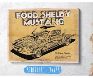Cutler West Vintage Ford Shelby Mustang Sports Car Print