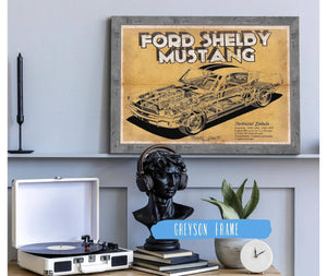 Cutler West Vintage Ford Shelby Mustang Sports Car Print