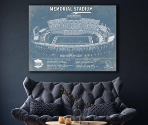 Cutler West Vintage Indiana Hoosiers Football - Memorial Stadium StadiumPrint