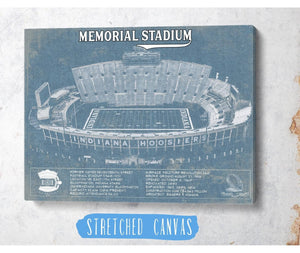 Cutler West Vintage Indiana Hoosiers Football - Memorial Stadium StadiumPrint