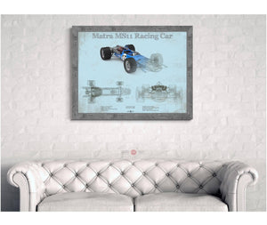 Cutler West Vintage Matra Ms11 F1 Sports Car Print