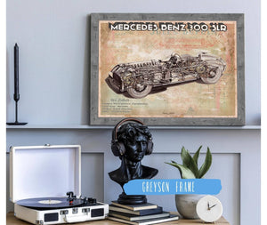 Cutler West Vintage Mercedes-Benz 300 SLR Sports Car Print