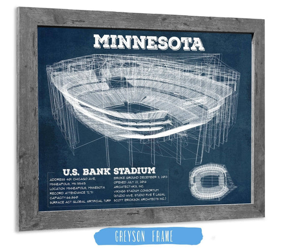 Cutler West Vintage Minnesota Vikings - US Bank Stadium Wall Art