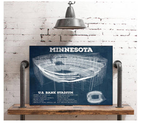 Cutler West Vintage Minnesota Vikings - US Bank Stadium Wall Art