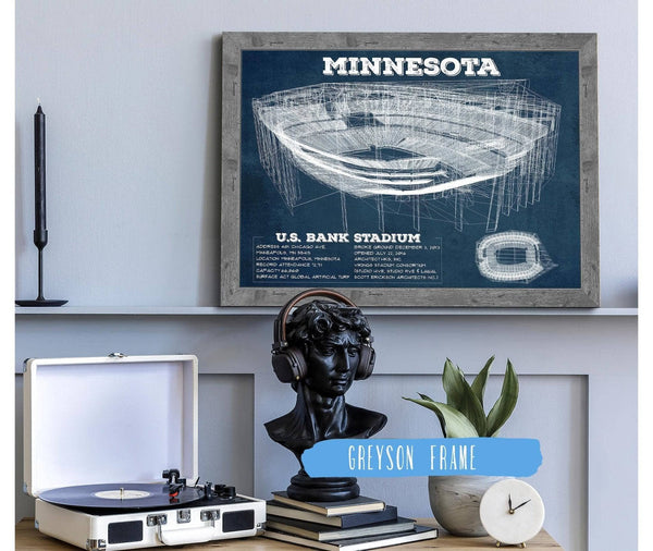 Cutler West Vintage Minnesota Vikings - US Bank Stadium Wall Art