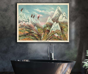 Cutler West Vintage Nature Mountains - View Of Nature In Ascending Regions