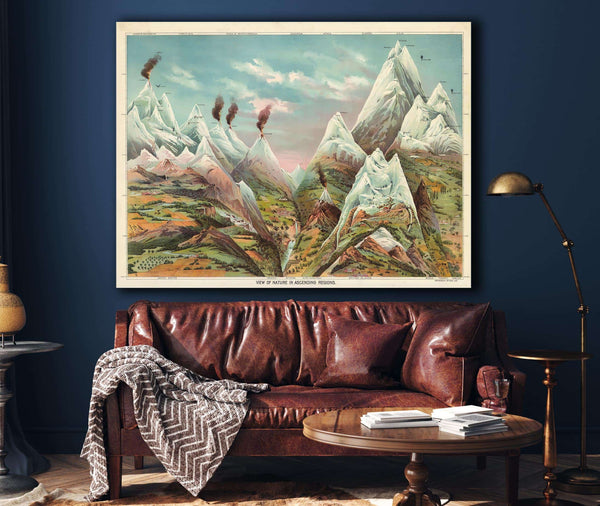 Cutler West Vintage Nature Mountains - View Of Nature In Ascending Regions