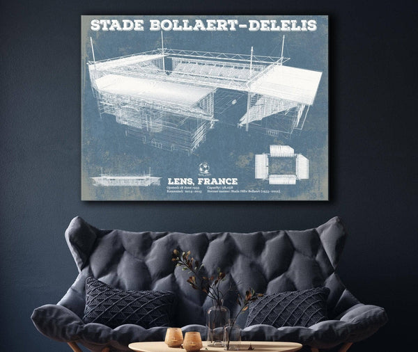 Cutler West Vintage RC Lens Stade Bollaert-Delelis Stadium Soccer Print