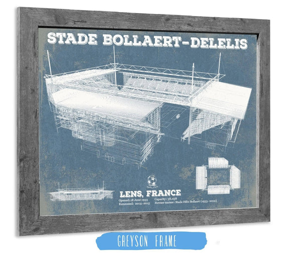 Cutler West Vintage RC Lens Stade Bollaert-Delelis Stadium Soccer Print