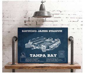 Cutler West Vintage Tampa Bay Buccaneers - Raymond James Stadium Print