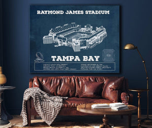 Cutler West Vintage Tampa Bay Buccaneers - Raymond James Stadium Print