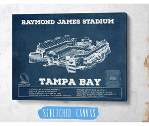 Cutler West Vintage Tampa Bay Buccaneers - Raymond James Stadium Print