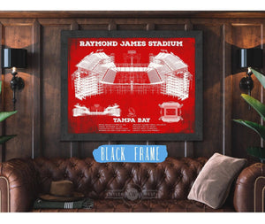 Cutler West Vintage Tampa Bay Buccaneers Team Color - Raymond James Stadium Print