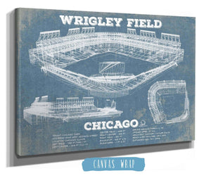 Cutler West Vintage Wrigley Field Print - Chicago Cubs Baseball Art Print
