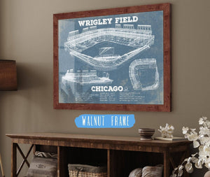 Cutler West Vintage Wrigley Field Print - Chicago Cubs Baseball Art Print