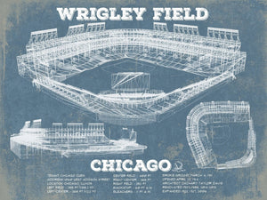 14" x 11" / Unframed Cutler West Vintage Wrigley Field Print - Chicago Cubs Baseball Art Print