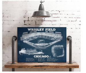 Cutler West Vintage Wrigley Field Print - Chicago Cubs Baseball Print