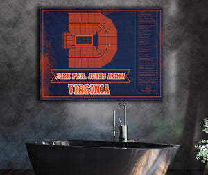 Cutler West Virginia Tech Hokies - Cassell Coliseum Seating Chart - College Basketball Blueprint Team Color Art