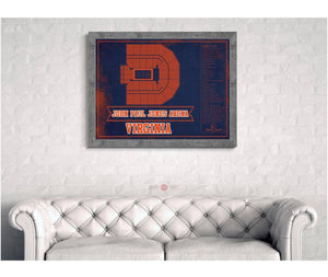 Cutler West Virginia Tech Hokies - Cassell Coliseum Seating Chart - College Basketball Blueprint Team Color Art