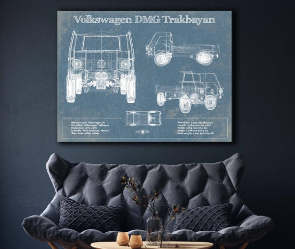 Cutler West Volkswagen DMG Trakbayan Vintage Blueprint Auto Print