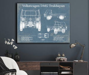 Cutler West Volkswagen DMG Trakbayan Vintage Blueprint Auto Print