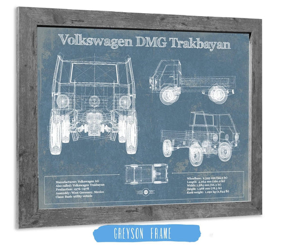 Cutler West Volkswagen DMG Trakbayan Vintage Blueprint Auto Print