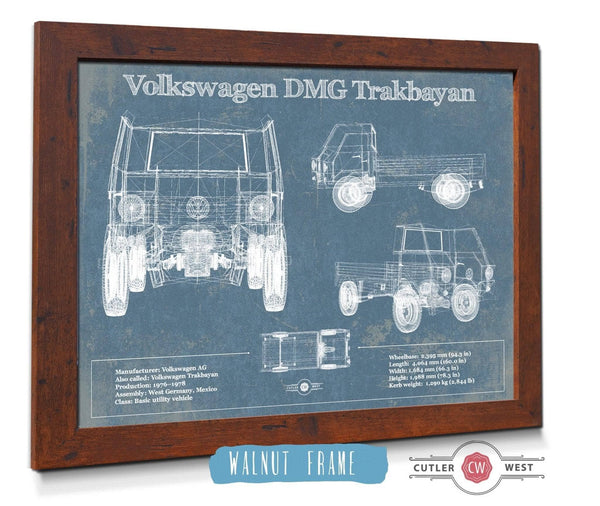 Cutler West Volkswagen DMG Trakbayan Vintage Blueprint Auto Print