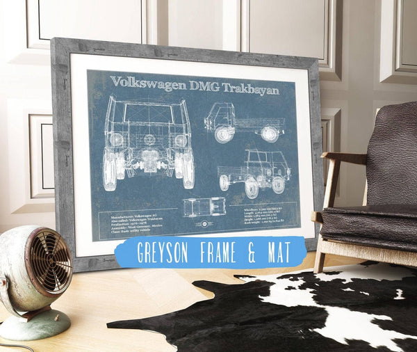 Cutler West Volkswagen DMG Trakbayan Vintage Blueprint Auto Print