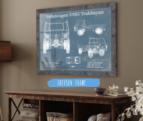 Cutler West Volkswagen DMG Trakbayan Vintage Blueprint Auto Print