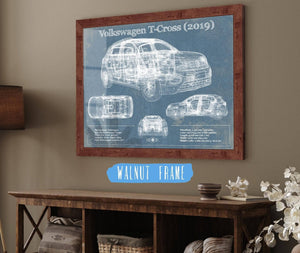 Cutler West Volkswagen T Cross (2019) Blueprint Vintage Auto Print