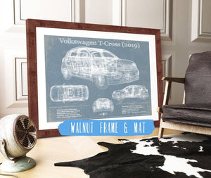Cutler West Volkswagen T Cross (2019) Blueprint Vintage Auto Print